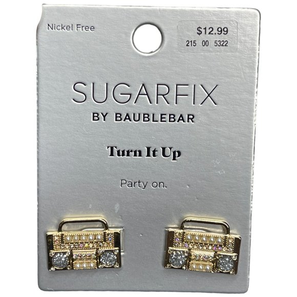 BaubleBar Jewelry - BAUBLEBAR SUGARFIX Boombox Stereo Earrings NEW